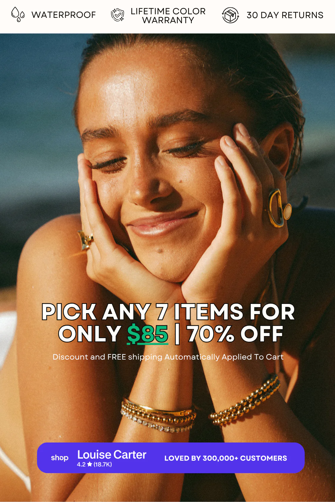 7 for $85 Waterproof Bundle