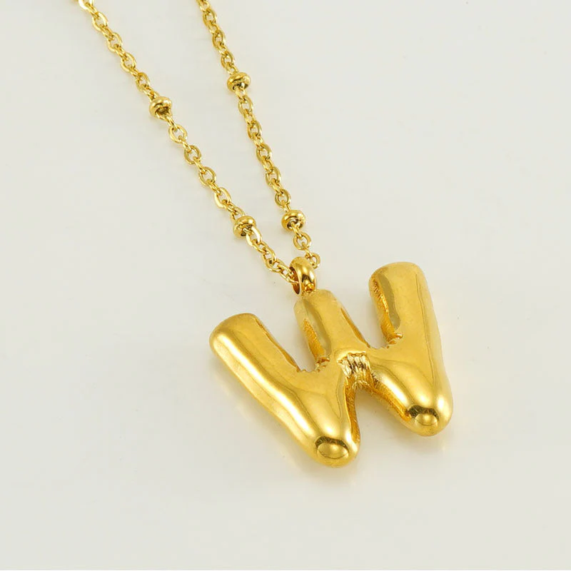 Bubble Letter Initial Necklace (Bundle) - Image 30