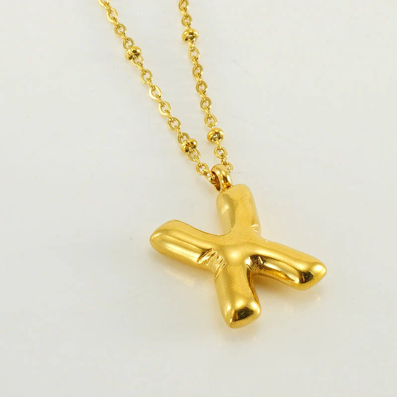 Bubble Letter Initial Necklace (Bundle) - Image 31