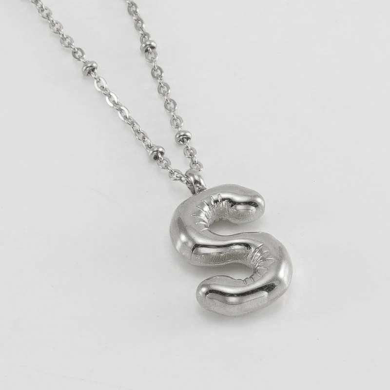 Bubble Letter Initial Necklace (Bundle) - Image 56