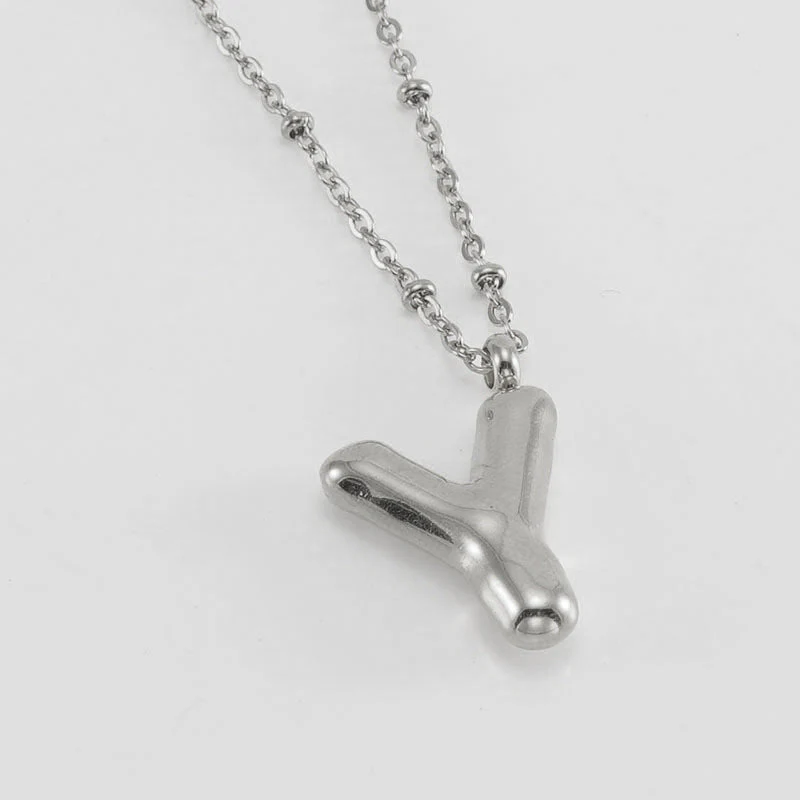Bubble Letter Initial Necklace (Bundle) - Image 61