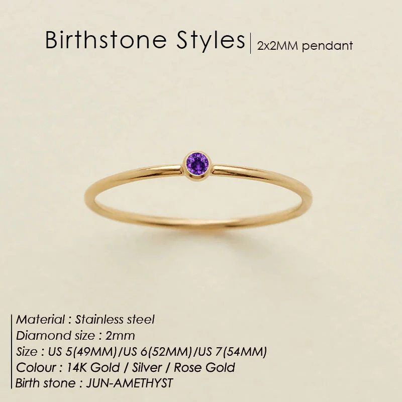 Dainty Birthstone Ring (Bundle) - Image 10