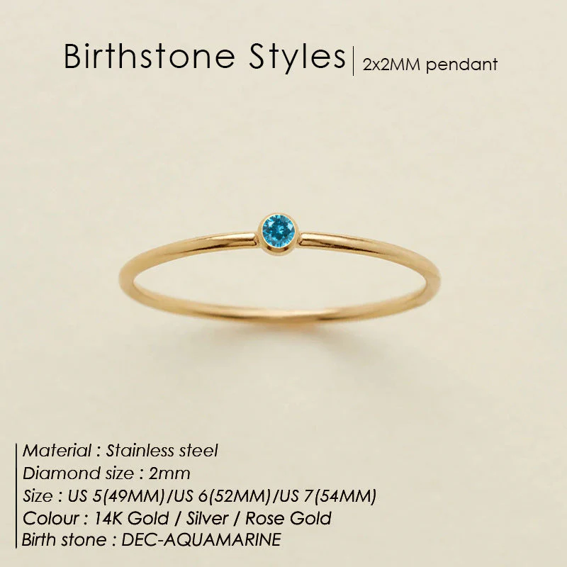Dainty Birthstone Ring (Bundle) - Image 5