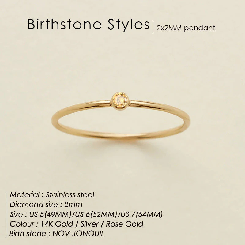 Dainty Birthstone Ring (Bundle) - Image 9